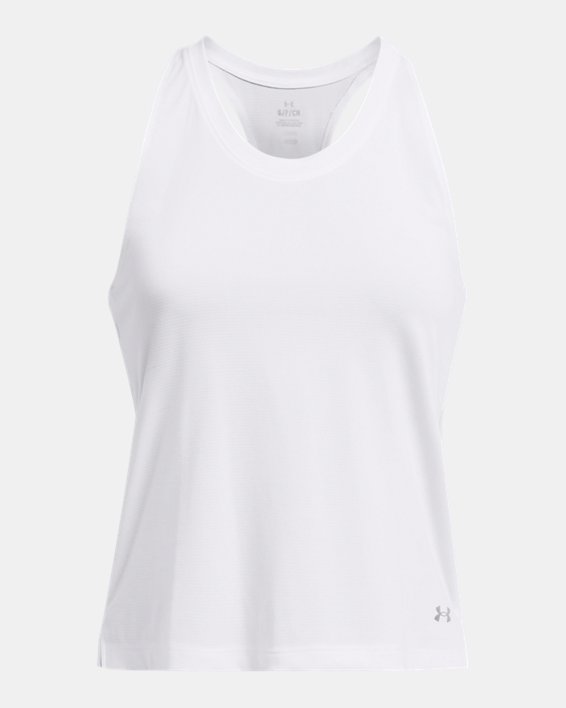 UA Launch Laufunterhemd für Damen, White, pdpMainDesktop image number 2